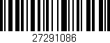 Código de barras (EAN, GTIN, SKU, ISBN): '27291086'