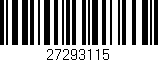 Código de barras (EAN, GTIN, SKU, ISBN): '27293115'