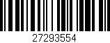 Código de barras (EAN, GTIN, SKU, ISBN): '27293554'