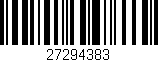 Código de barras (EAN, GTIN, SKU, ISBN): '27294383'