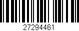 Código de barras (EAN, GTIN, SKU, ISBN): '27294461'