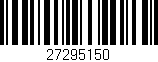 Código de barras (EAN, GTIN, SKU, ISBN): '27295150'