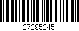 Código de barras (EAN, GTIN, SKU, ISBN): '27295245'
