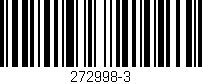 Código de barras (EAN, GTIN, SKU, ISBN): '272998-3'