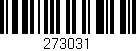 Código de barras (EAN, GTIN, SKU, ISBN): '273031'