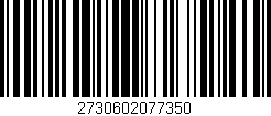 Código de barras (EAN, GTIN, SKU, ISBN): '2730602077350'