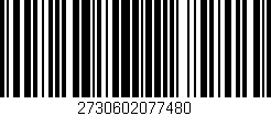 Código de barras (EAN, GTIN, SKU, ISBN): '2730602077480'