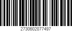 Código de barras (EAN, GTIN, SKU, ISBN): '2730602077497'