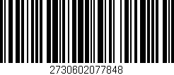 Código de barras (EAN, GTIN, SKU, ISBN): '2730602077848'