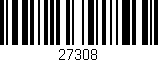 Código de barras (EAN, GTIN, SKU, ISBN): '27308'