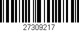 Código de barras (EAN, GTIN, SKU, ISBN): '27309217'