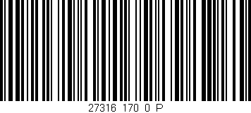 Código de barras (EAN, GTIN, SKU, ISBN): '27316_170_0_P'