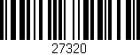 Código de barras (EAN, GTIN, SKU, ISBN): '27320'