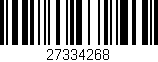 Código de barras (EAN, GTIN, SKU, ISBN): '27334268'