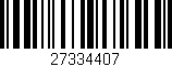 Código de barras (EAN, GTIN, SKU, ISBN): '27334407'