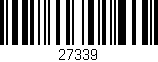 Código de barras (EAN, GTIN, SKU, ISBN): '27339'