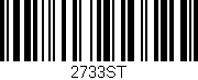Código de barras (EAN, GTIN, SKU, ISBN): '2733ST'