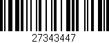 Código de barras (EAN, GTIN, SKU, ISBN): '27343447'