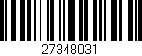 Código de barras (EAN, GTIN, SKU, ISBN): '27348031'
