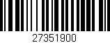Código de barras (EAN, GTIN, SKU, ISBN): '27351900'
