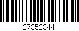 Código de barras (EAN, GTIN, SKU, ISBN): '27352344'