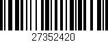 Código de barras (EAN, GTIN, SKU, ISBN): '27352420'