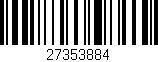 Código de barras (EAN, GTIN, SKU, ISBN): '27353884'