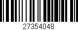 Código de barras (EAN, GTIN, SKU, ISBN): '27354048'