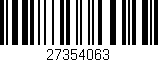 Código de barras (EAN, GTIN, SKU, ISBN): '27354063'