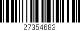 Código de barras (EAN, GTIN, SKU, ISBN): '27354683'