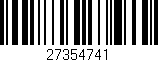 Código de barras (EAN, GTIN, SKU, ISBN): '27354741'