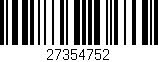 Código de barras (EAN, GTIN, SKU, ISBN): '27354752'