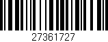 Código de barras (EAN, GTIN, SKU, ISBN): '27361727'