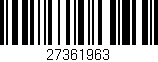 Código de barras (EAN, GTIN, SKU, ISBN): '27361963'