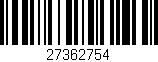 Código de barras (EAN, GTIN, SKU, ISBN): '27362754'