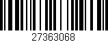 Código de barras (EAN, GTIN, SKU, ISBN): '27363068'