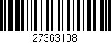 Código de barras (EAN, GTIN, SKU, ISBN): '27363108'