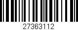 Código de barras (EAN, GTIN, SKU, ISBN): '27363112'