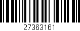 Código de barras (EAN, GTIN, SKU, ISBN): '27363161'
