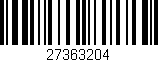 Código de barras (EAN, GTIN, SKU, ISBN): '27363204'