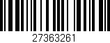 Código de barras (EAN, GTIN, SKU, ISBN): '27363261'