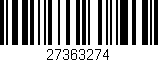 Código de barras (EAN, GTIN, SKU, ISBN): '27363274'