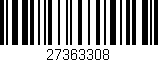 Código de barras (EAN, GTIN, SKU, ISBN): '27363308'