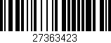 Código de barras (EAN, GTIN, SKU, ISBN): '27363423'