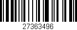 Código de barras (EAN, GTIN, SKU, ISBN): '27363496'