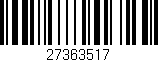 Código de barras (EAN, GTIN, SKU, ISBN): '27363517'