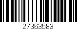 Código de barras (EAN, GTIN, SKU, ISBN): '27363583'