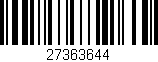Código de barras (EAN, GTIN, SKU, ISBN): '27363644'