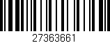 Código de barras (EAN, GTIN, SKU, ISBN): '27363661'