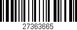 Código de barras (EAN, GTIN, SKU, ISBN): '27363665'